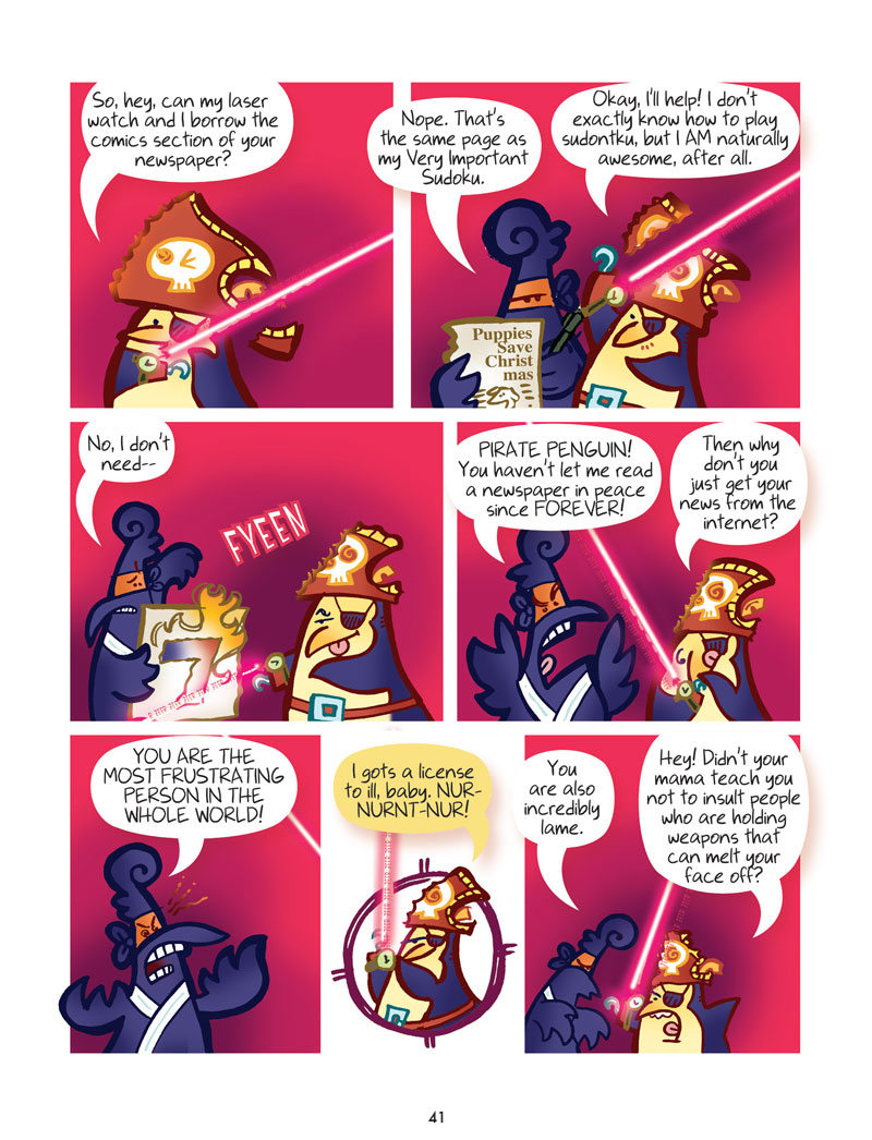 Pirate Penguin vs Ninja Chicken (Book 2): Escape from Skull-Fragment Island! - Page 4