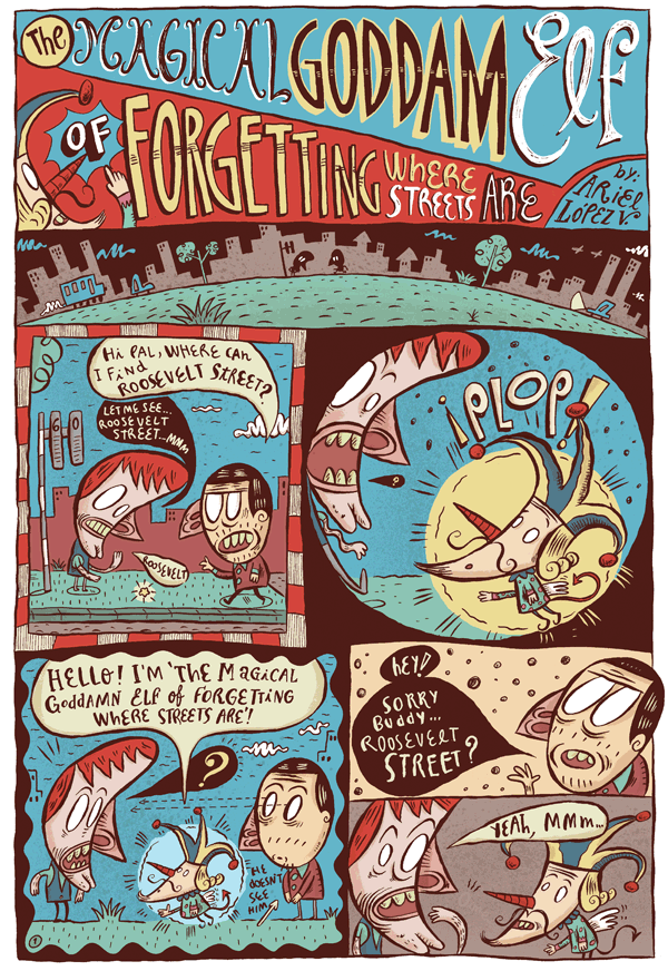The Magical Goddamn Elf of Forgetting Where Streets Are - Page 1