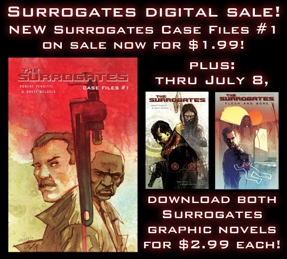 ALL-NEW SURROGATES COMICS! CELEBRATE WITH A SALE!