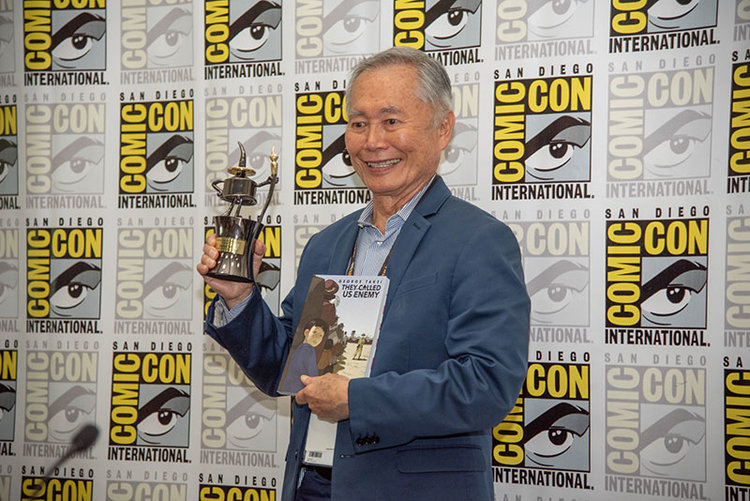 George Takei at San Diego Comic-Con 2019, photo by Sean Macgowan