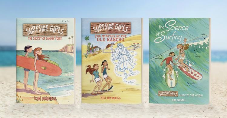 Covers to the three SURFSIDE GIRLS graphic novels.